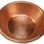 Portable Copper Foot Rub Soaking Bath Wash Massage Spa Therapy Pedicure Bowl