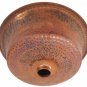 Matte Rustic Virgin Copper Pan Panning Bathroom Above Counter Vessel Sink