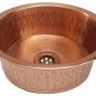 Polished Golden Copper Vessel Pan Sink Toilet Bathroom Remodel