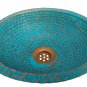 Mini Green Patina Aged Oxidized Copper Dome Renovation Bathroom Overmount Sink