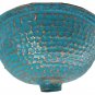 Mini Green Patina Aged Oxidized Copper Dome Renovation Bathroom Overmount Sink