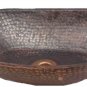 Bronze Patina Rustic Oxidized Pure Copper Oval Vessel Bathroom Sink Remodel
