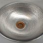 Light Weight Nickel Alloy Hand Hammered Metal Toilet Bathroom Lavatory Sink