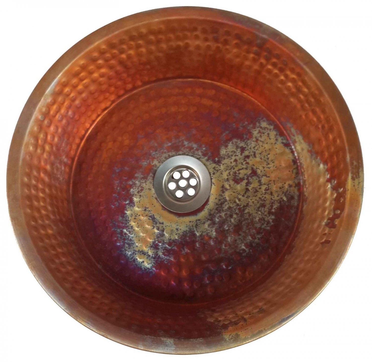 Rainbow Bathroom Copper Pan Panning Sink House Wash Basin Decor