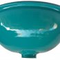 Light Weight Turquoise Hand Hammered Metal Toilet Bathroom Lavatory Sink