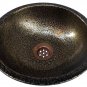 Lightweight Gold Vein Hand Hammered Metal Bathroom RV Trailer Cabin Sink 10"Dia