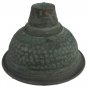 Hand Made Weathered Gypsy Green Patina Copper Dome Ceiling Pendant Lamp Shade