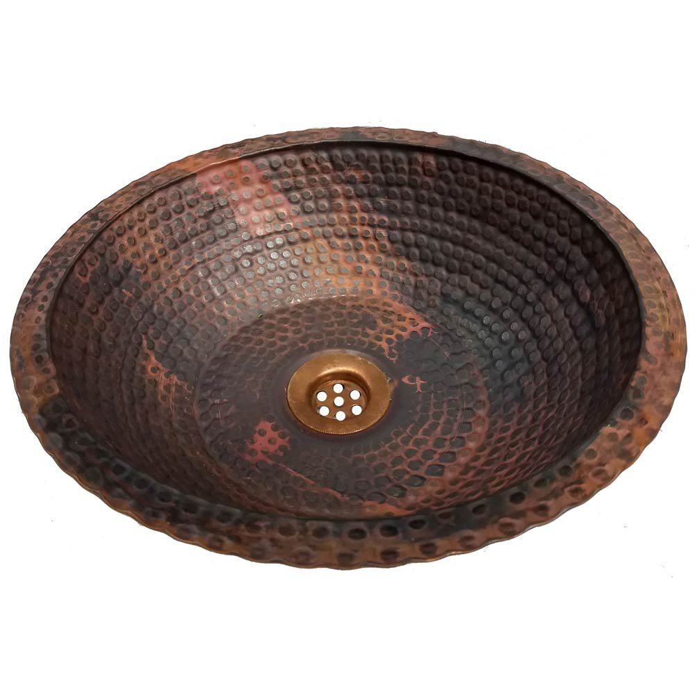 Forged Reddish Rustic Bathroom Copper Dome Sink Kitchen Modification Alteration