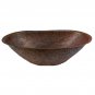 Rustic Industrial Flame Burned Copper Bathroom Sink Lavatory