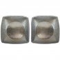 2 Light Weight Square Foot Massage Pedicure Spa Bowls Beauty Salon Spa Tubs