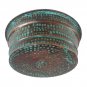 Green Patina Rustic Copper Foot Hand Soak Massage Spa Beauty Salon Round Bowl
