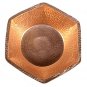 Hand Hammered Hexagon Pure Copper Gold Fruit Punch bowl