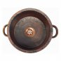 Rustic Industrial Handles Copper Vessel Bathroom Sink Wash Basin