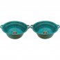 2 Green Patina Aged Rustic Oxidized Pure Copper Pan Panning Bathroom Sinks