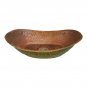 Hammered Rustic Aged Green Exterior Copper Bathroom Sink Bathtub Shape Lavatory
