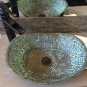 Rustic Green Patina Aged Copper Bathroom Sink Bathtub Boat Canoe Wash Basin Bowl