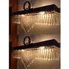 2 Empire Crystal Beads French Empire Wall Sconces Vintage Appliques Antique Art