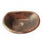 Rustic Bronze Copper Bathroom Half Round Sink Toilet Renewal Remodel Wash Basin