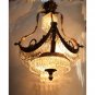 Crystal Chains Bronze Chandelier Antique Replica