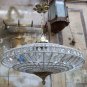 Handmade Bird Cage Basket Crystal Brass Chandelier Beads Ceiling Lighting Decor