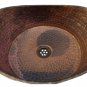 Hammered Rustic Copper Bathroom Sink Toilet Bathtub Shape Above Counter Bowl