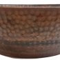 Portable Rustic Copper Foot Pedicure Tub Soaking Wash Massage Spa Therapy Bowl