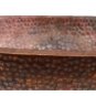 Rustic Fire Burnt Pure Copper Rectangle Bathroom Sink Remodel Washbasin Bowl