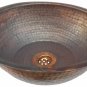 Hammered Rustic Bathroom Pure Copper Dome Sink Washbasin Wash Bowl Basin