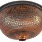 Hammered Rustic Bathroom Pure Copper Dome Sink Washbasin Wash Bowl Basin