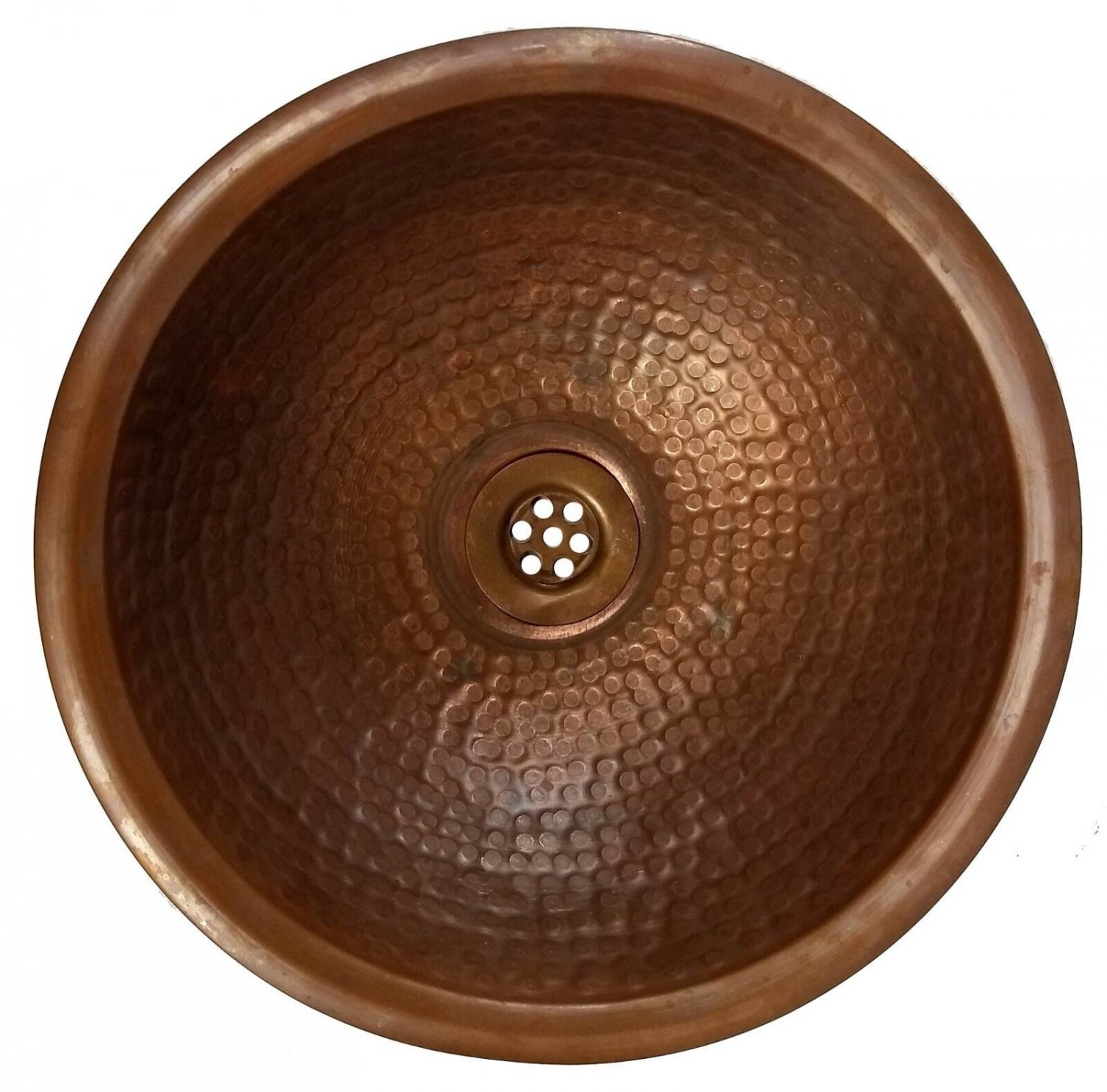 Hammered Bronze Rustic Bathroom Copper Dome Sink Kitchen Construction Washbasin
