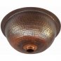 Rustic Copper Dome Vessel Drop in Bathroom Vanity Sink Wash Basin Toilet Remodel