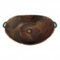 Green Patina Exterior Rustic Copper Bathroom Sink Toilet Bathtub Shape Boat Bowl