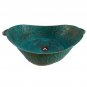 Green Patina Copper Bathroom Sink Toilet Canoe Shape Above Counter Boat Bowl