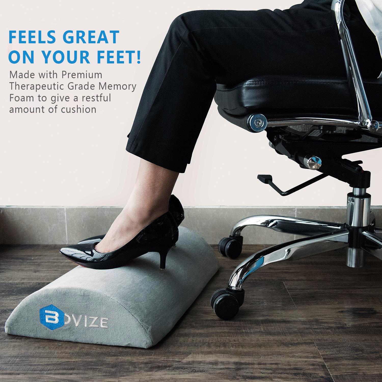 Bovize Foot Rest Cushion for Under Desk