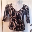WOMENS V CUT NECKLINE TOP BY NICOLE MILLER SIZE 1X
