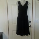 WOMENS EMPIRE WAIST V CUT NECKLINE DRESS BY DRESSBARN COLLECTION SIZE 4
