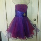 JUNIORS  STRAPLESS FORMAL PROM SPECIAL OCCASION DRESS BY MASQUERADE SIZE M