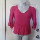 WOMENS V CUT NECKLINE TOP BY YUMMY PLUS SIZE 3X