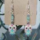 Multi Colored Owl Earrings-Bird Jewelry - Owl Lover Gift - Gift For Owl Lover