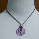 HUMMINGBIRD THEMED ALCOHOL INK STAMPED WASHER NECKLACE- GIFT FOR BIRD LOVER