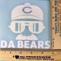 Chicago Bears DA Bears White Vinyl Car Decal