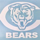 Chicago Bears White Vinyl Car Decal