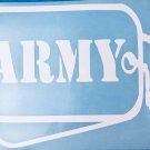 Army, Dog Tags, White Vinyl Car Decals