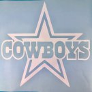 Dallas Cowboys, Star, White Vinyl Car Decals