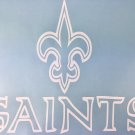 New Orleans Saints White Vinyl Car Decals