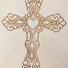 Celtic Cross, Heart, Gold, Vinyl Decal, New, Gift