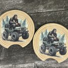 Bigfoot 4 Wheeling Car Coasters Set New Gift