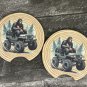 Bigfoot 4 Wheeling Car Coasters Set New Gift
