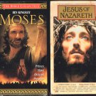 2 VHS Movies-Jesus Of Nazareth and Moses-New-Sealed-Franco Zefirelli- Ben Kingsley