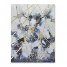 Handmade Painting - Azure and Gold 32*40 Inch (80*100cm)